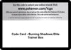 Image for Code Card - Burning Shadows Elite Trainer Box - Pokemon