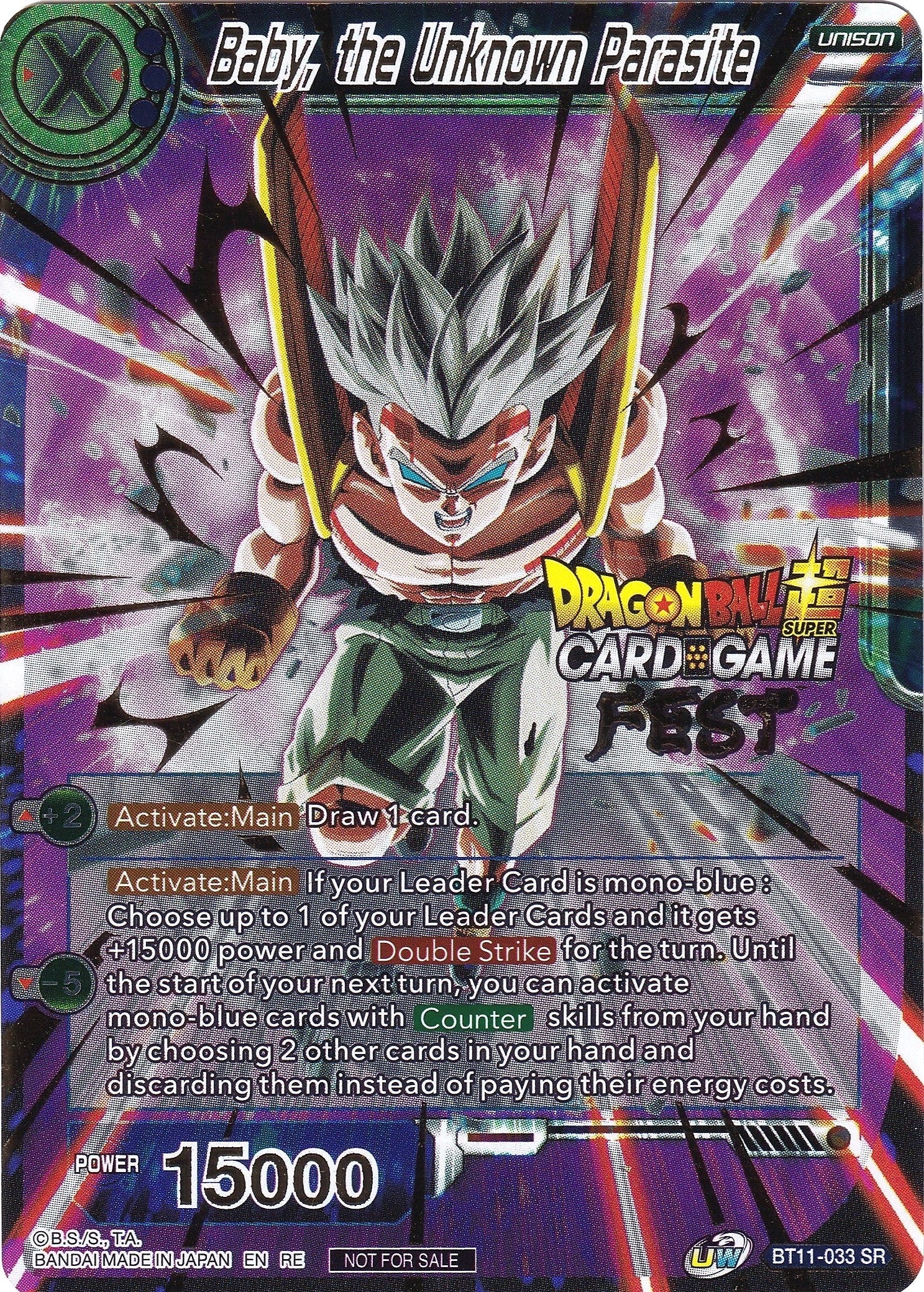 Image for Baby, the Unknown Parasite (Card Game Fest 2022) (Tournament Promotion Cards) (BT11-033) - Dragon Ball Super: Masters