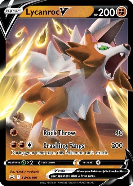 Image for Lycanroc V - SWSH199 (SWSH: Sword & Shield Promo Cards) (SWSH199) - Pokemon