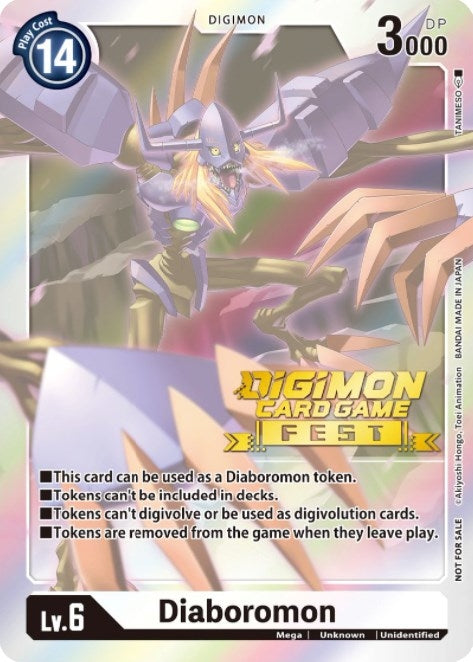 Image for Diaboromon Token (Digimon Card Game Fest 2022) (BT01-03A) - Digimon Card Game