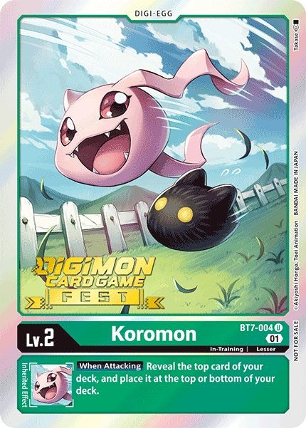 Image for Koromon (Digimon Card Game Fest 2022) (BT7-004 U) [Next Adventure]