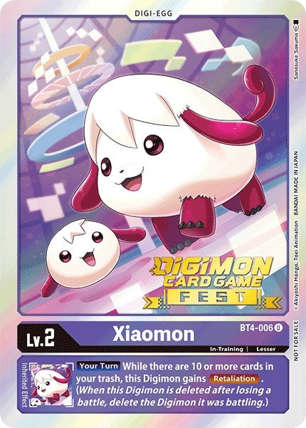 Image for Xiaomon (Digimon Card Game Fest 2022) (BT4-006 U) [Great Legend]