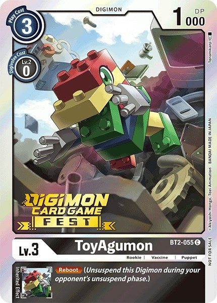 Image for ToyAgumon (Digimon Card Game Fest 2022) (BT01-03A) (BT2-055 C) - Digimon Card Game