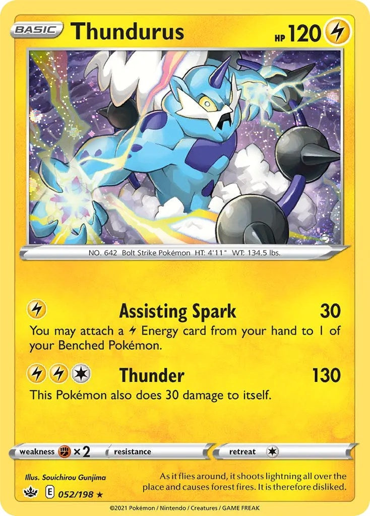 Image for Thundurus - 052/198 (Cosmos Holo) (Blister Exclusives) (052/198) - Pokemon