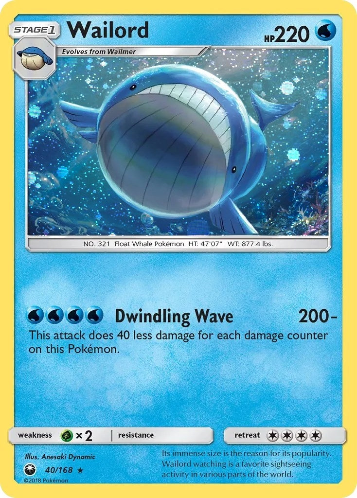Image for Wailord - 40/168 (Cosmos Holo) (Blister Exclusives) (040/168) - Pokemon