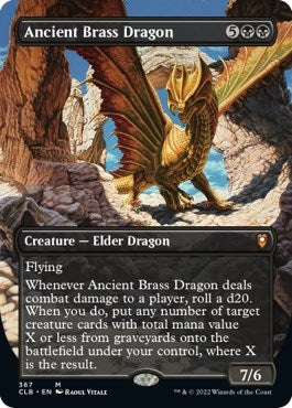 Image for Ancient Brass Dragon (Borderless) (Commander Legends: Battle for Baldur's Gate) (367) - Magic: The Gathering