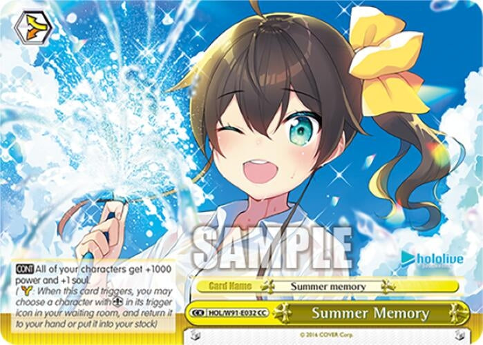 Image for Summer Memory (hololive production) (HOL/W91-E032 CC) - Weiss Schwarz