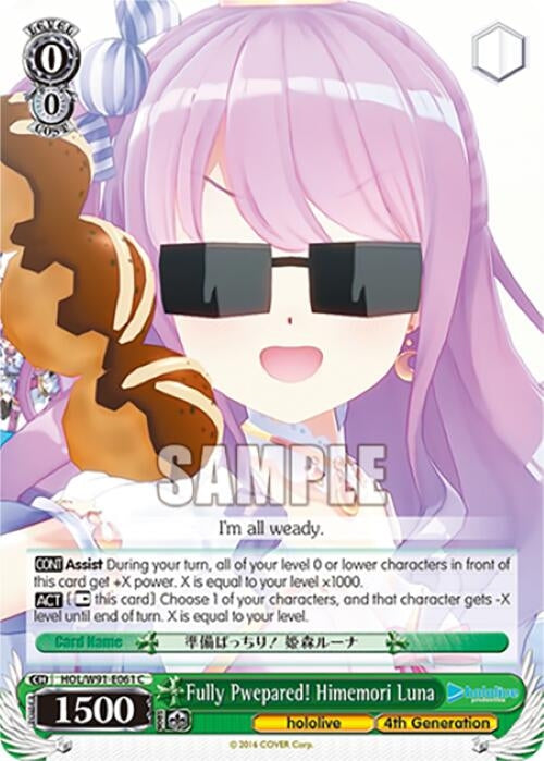 Image for Fully Pwepared! Himemori Luna (hololive production) (HOL/W91-E061 C) - Weiss Schwarz