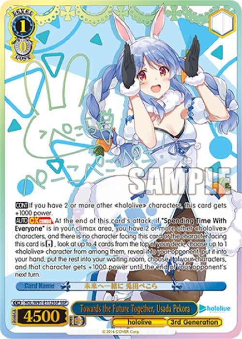 Image for Towards the Future Together, Usada Pekora (SSP) (hololive production) (HOL/W91-E112SSP SSP) - Weiss Schwarz