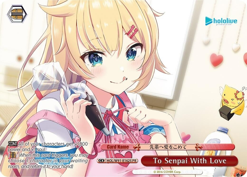 Image for To Senpai With Love (PR Foil) (hololive production) (HOL/W91-E162S PR) - Weiss Schwarz