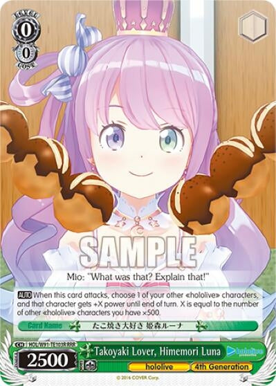 Image for Takoyaki Lover, Himemori Luna (hololive production) (HOL/W91-TE103 TD) - Weiss Schwarz