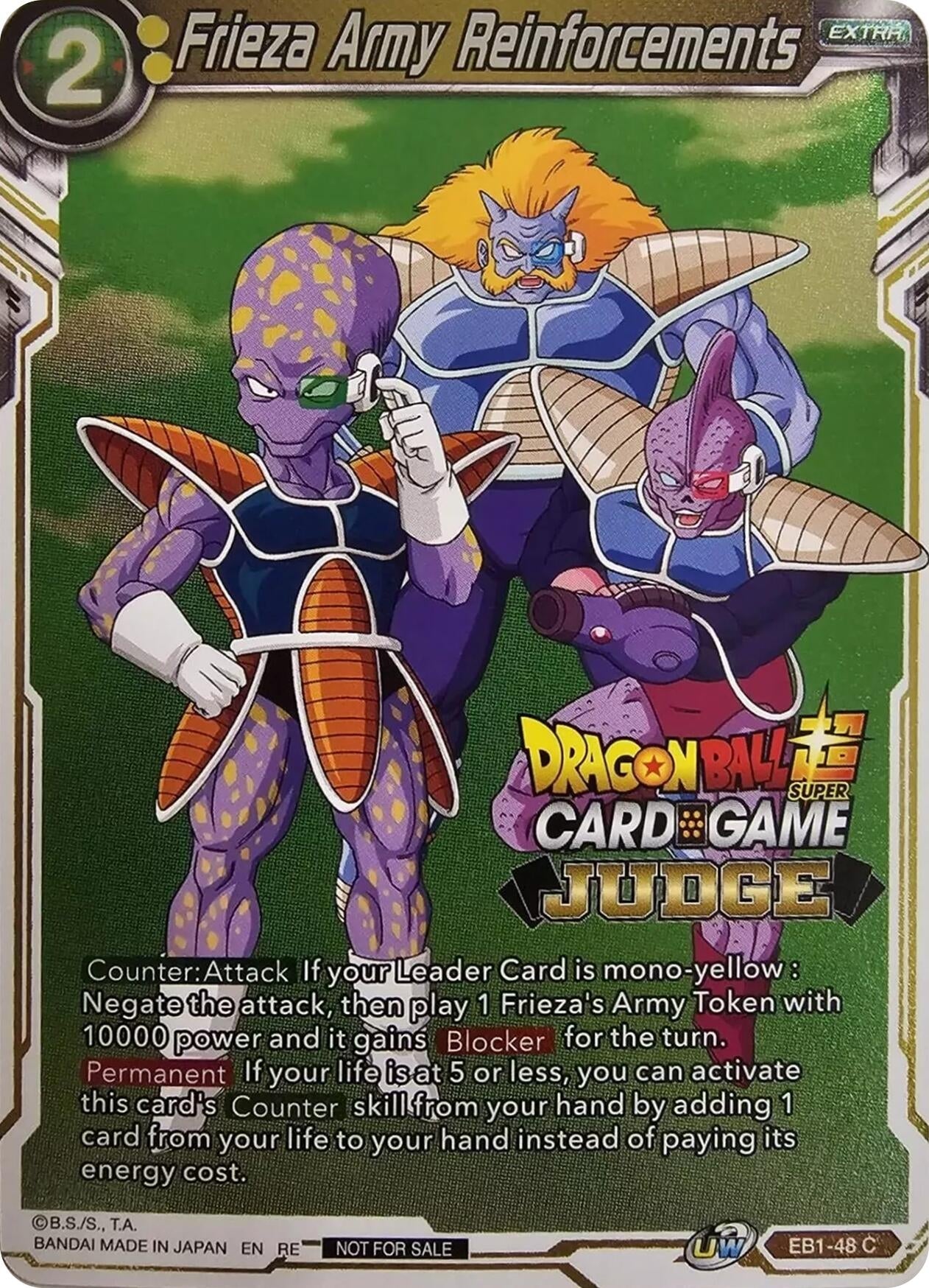 Image for Frieza Army Reinforcements (Judge Pack Vol.11) (Tournament Promotion Cards) (EB1-48) - Dragon Ball Super: Masters