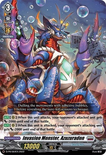 Image for Invasion Monster, Azuzuradon (D Promo Cards) (D-PR/064EN 2022) - Cardfight Vanguard