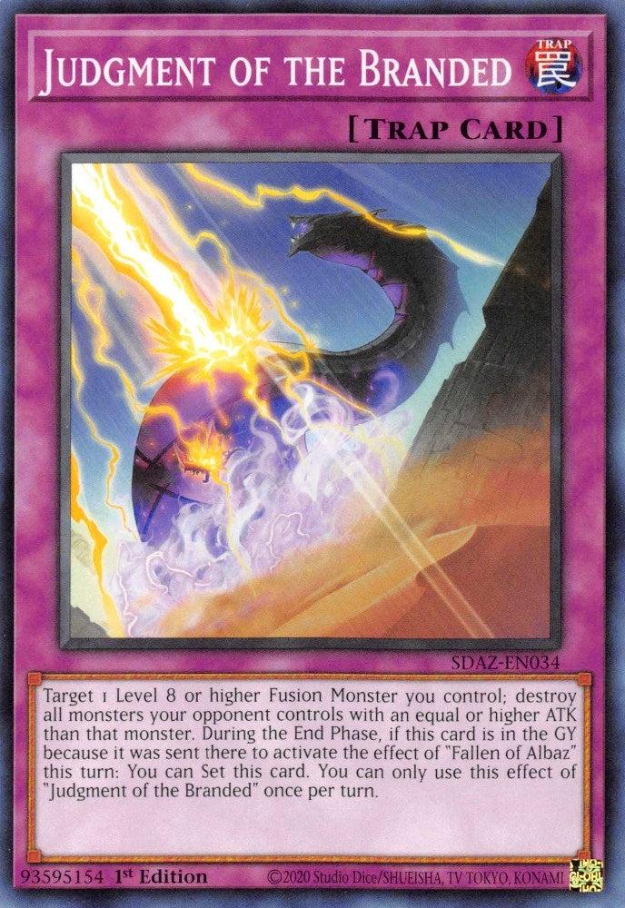 Image for Judgment of the Branded (Structure Deck: Albaz Strike) (SDAZ-EN034) - YuGiOh