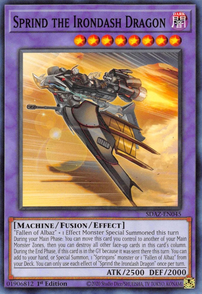 Image for Sprind the Irondash Dragon (Structure Deck: Albaz Strike) (SDAZ-EN045) - YuGiOh