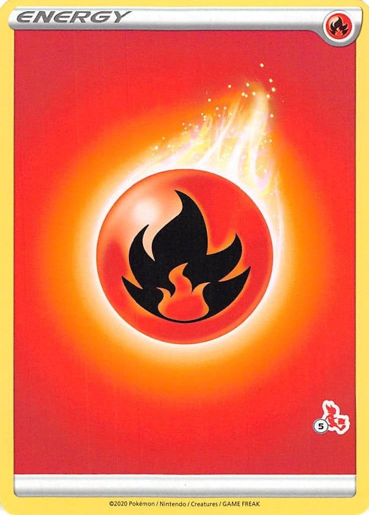 Image for Fire Energy (#5 Cinderace Stamped) (Battle Academy 2022) - Pokemon