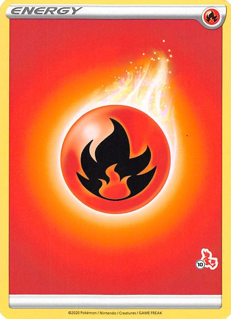 Image for Fire Energy (#10 Cinderace Stamped) (Battle Academy 2022) - Pokemon