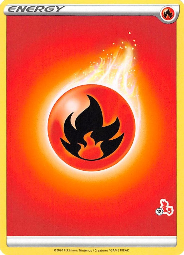 Image for Fire Energy (#12 Cinderace Stamped) (Battle Academy 2022) - Pokemon