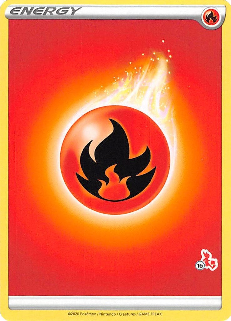 Image for Fire Energy (#16 Cinderace Stamped) (Battle Academy 2022) - Pokemon