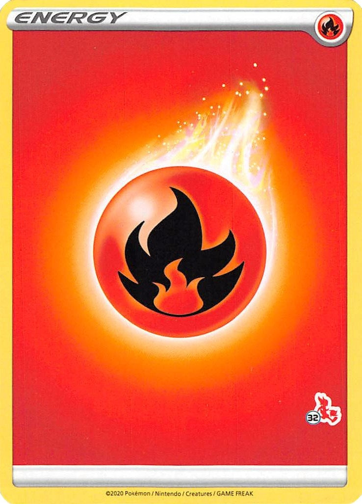 Image for Fire Energy (#32 Cinderace Stamped) (Battle Academy 2022) - Pokemon