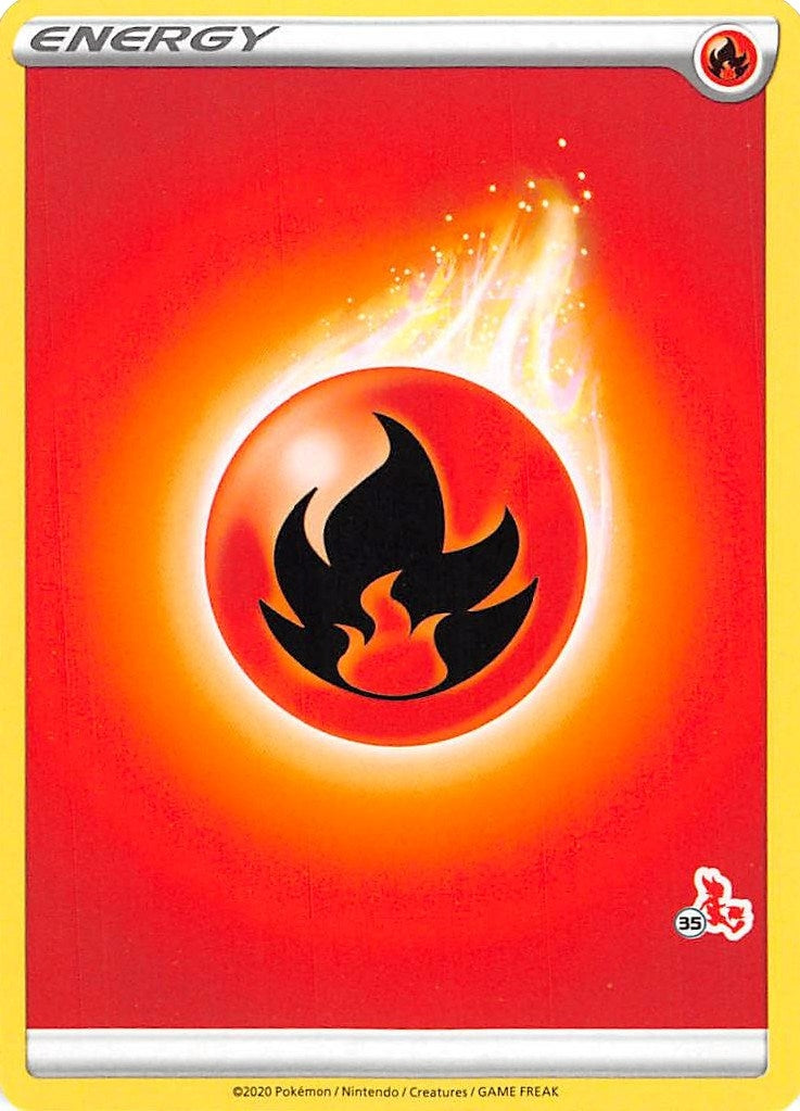 Image for Fire Energy (#35 Cinderace Stamped) (Battle Academy 2022) - Pokemon