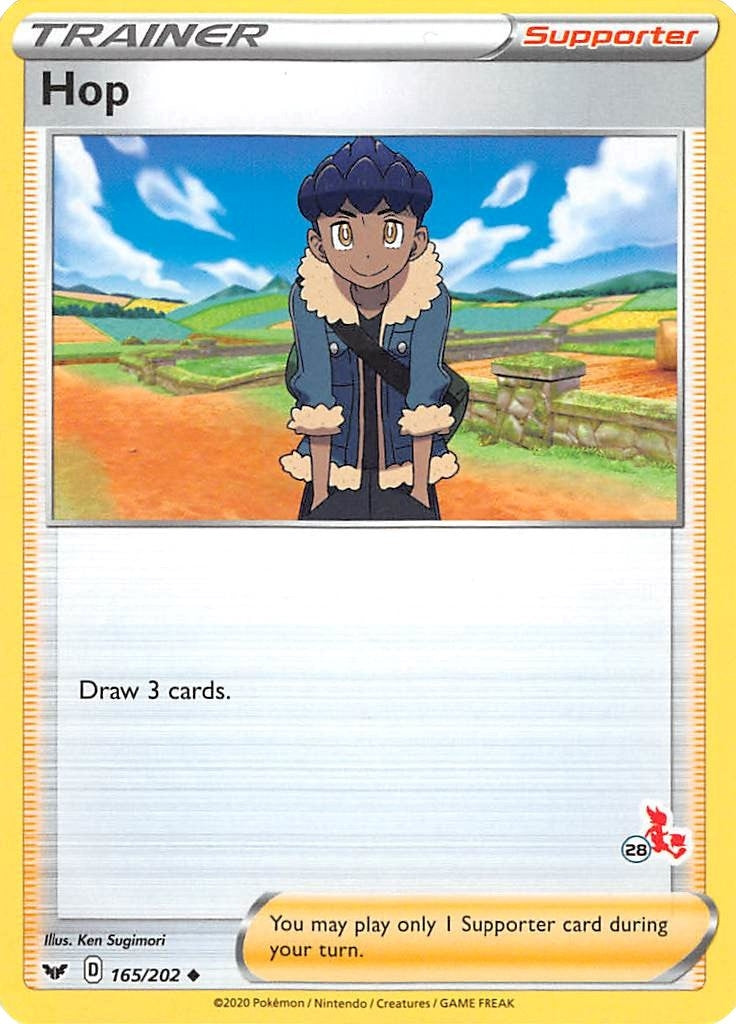 Image for Hop - 165/202 (#28 Cinderace Stamped) (Battle Academy 2022) (165/202) - Pokemon