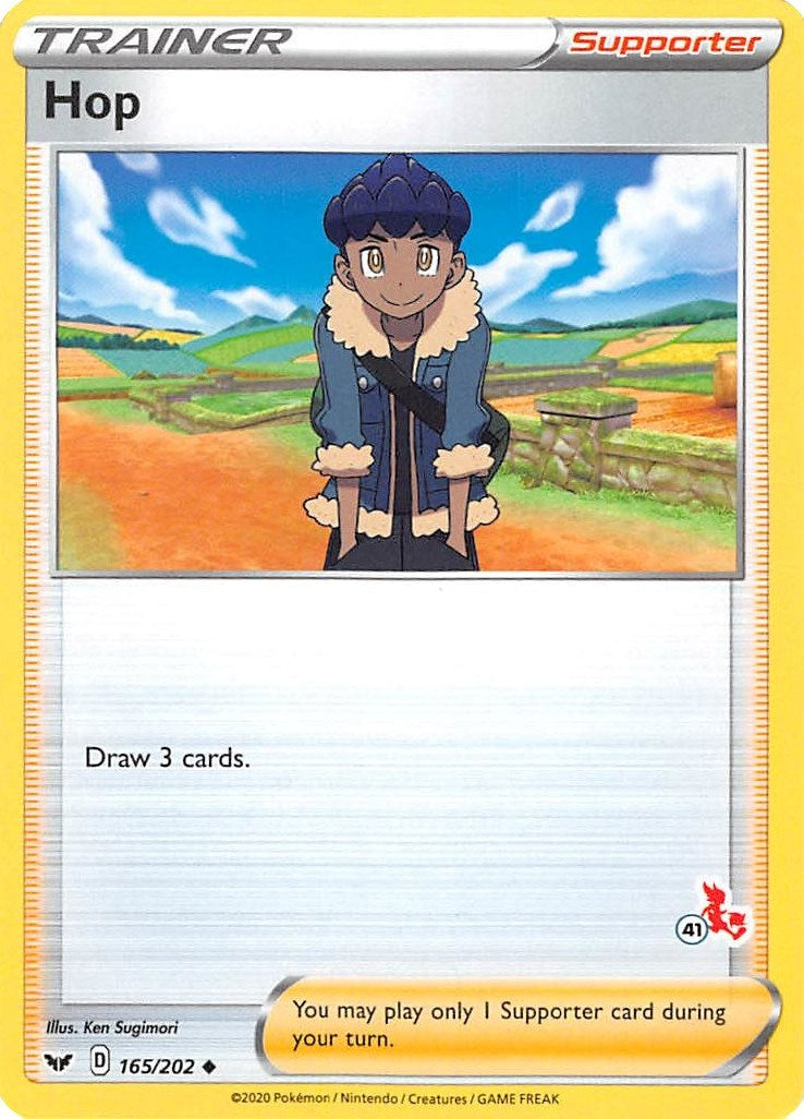 Image for Hop - 165/202 (#41 Cinderace Stamped) (Battle Academy 2022) (165/202) - Pokemon