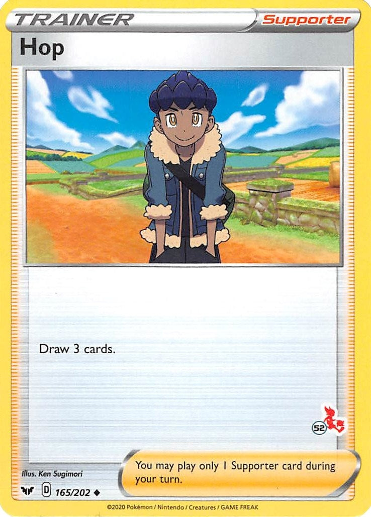Image for Hop - 165/202 (#52 Cinderace Stamped) (Battle Academy 2022) (165/202) - Pokemon