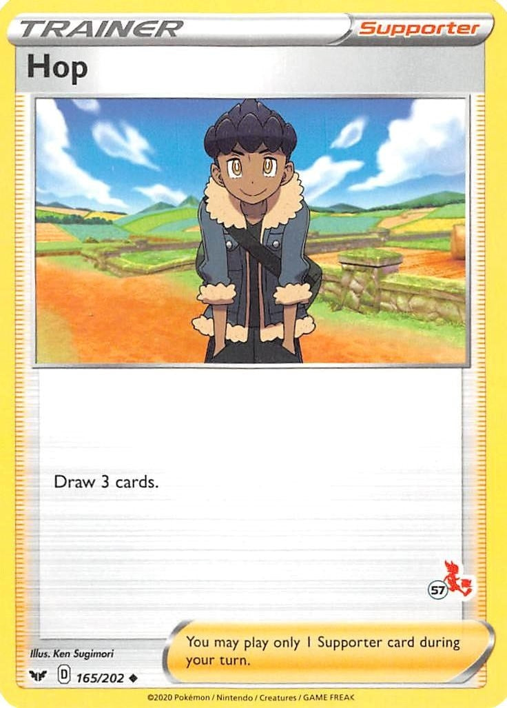 Image for Hop - 165/202 (#57 Cinderace Stamped) (Battle Academy 2022) (165/202) - Pokemon