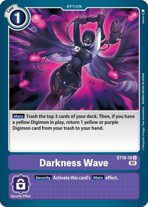 Image for Darkness Wave (ST-10) (ST10-15 U) - Digimon Card Game