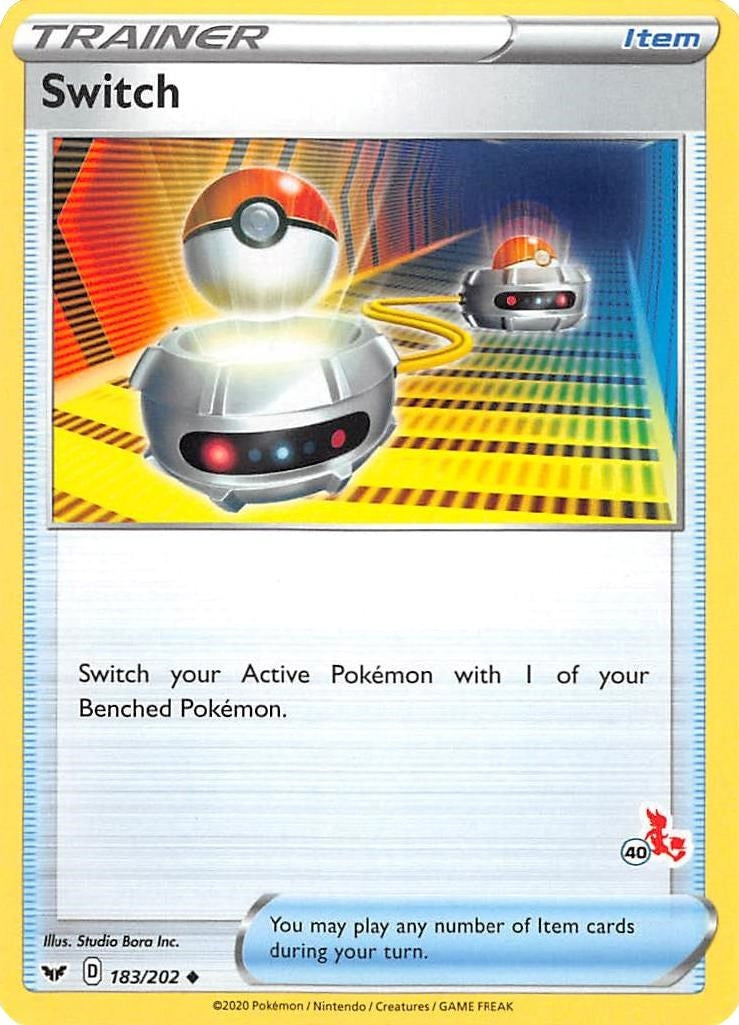 Image for Switch - 183/202 (#40 Cinderace Stamped) (Battle Academy 2022) (183/202) - Pokemon