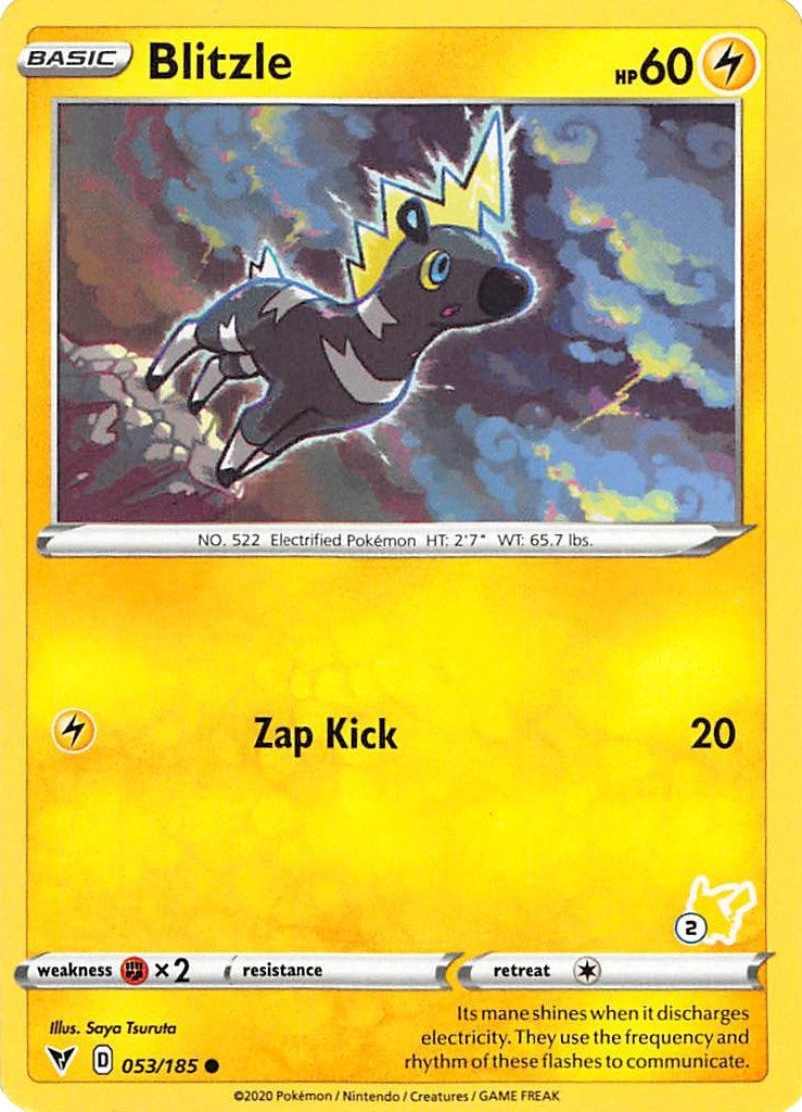 Image for Blitzle - 053/185 (#2 Pikachu Stamped) (Battle Academy 2022) (053/185) - Pokemon