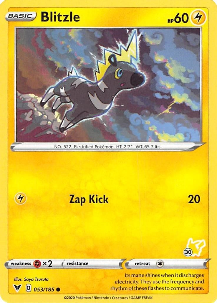 Image for Blitzle - 053/185 (#30 Pikachu Stamped) (Battle Academy 2022) (053/185) - Pokemon