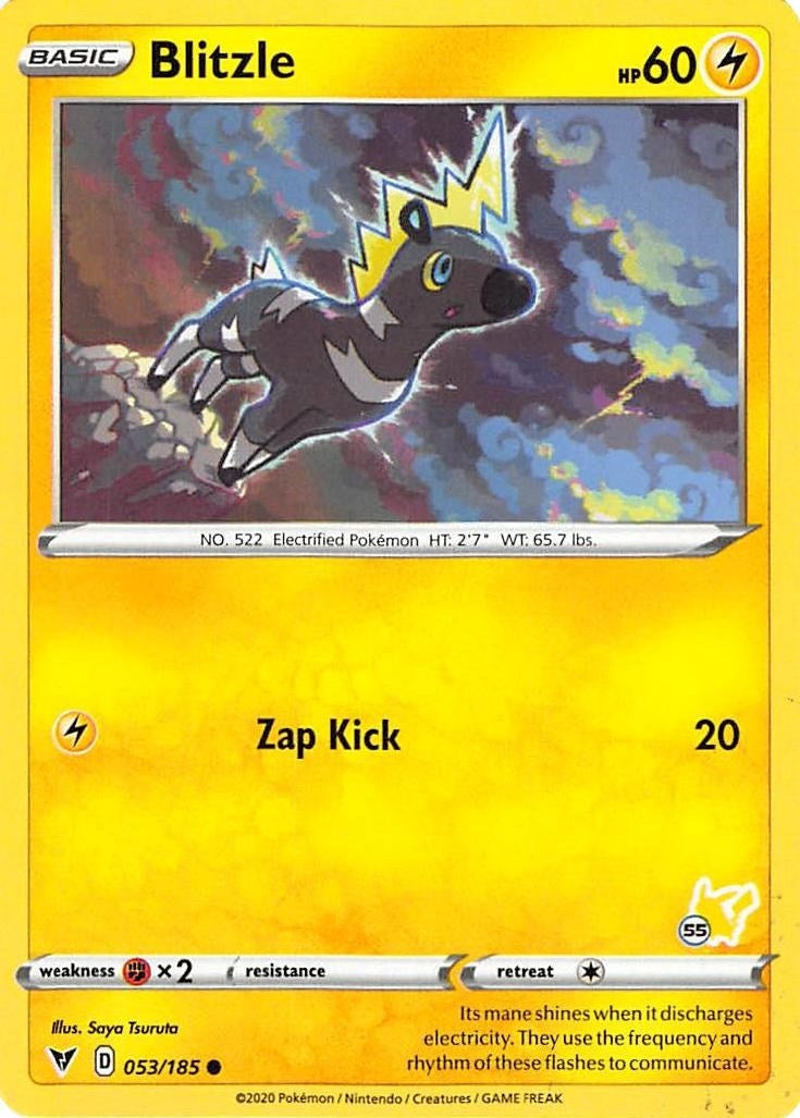 Image for Blitzle - 053/185 (#55 Pikachu Stamped) (Battle Academy 2022) (053/185) - Pokemon