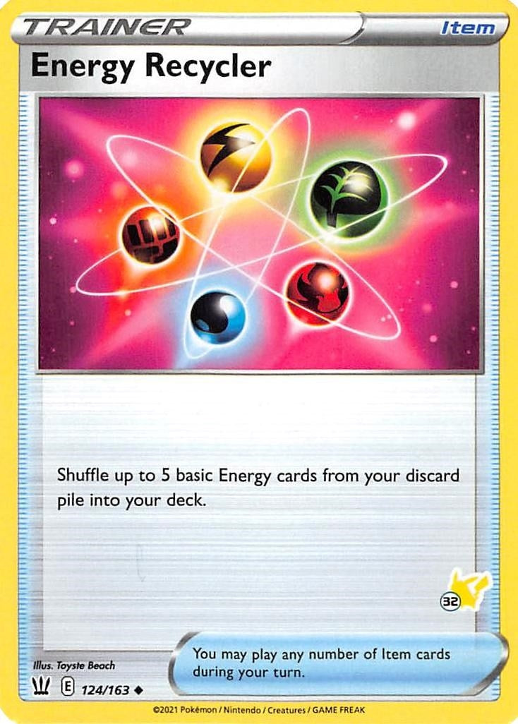 Image for Energy Recycler - 124/163 (#32 Pikachu Stamped) (Battle Academy 2022) (124/163) - Pokemon
