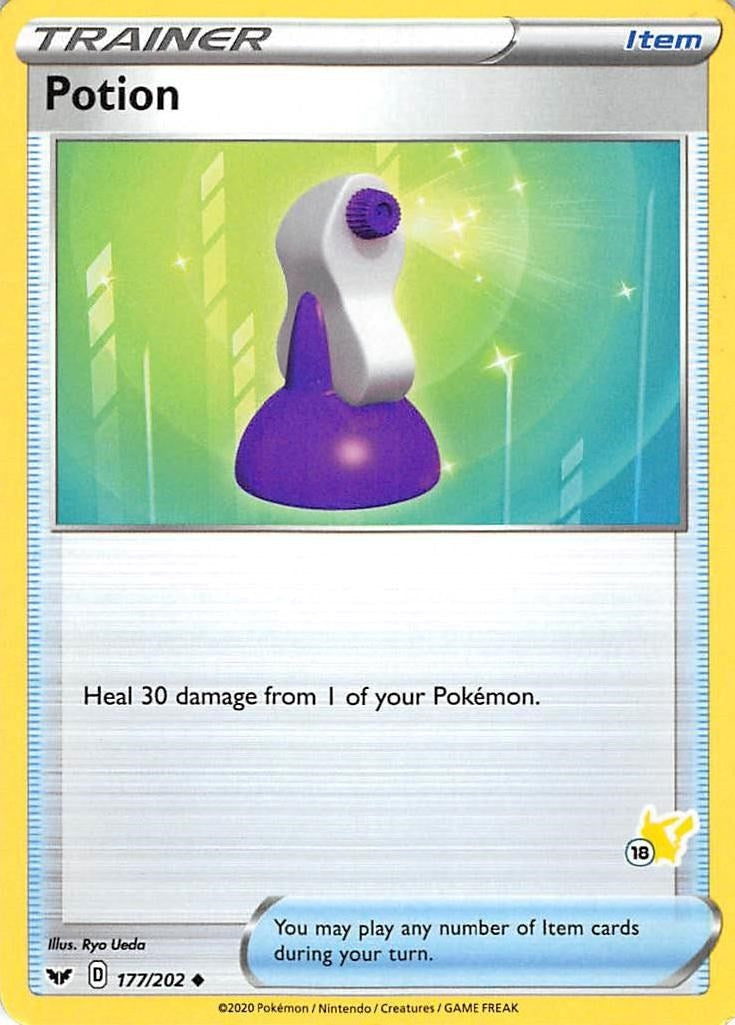 Image for Potion - 177/202 (#18 Pikachu Stamped) (Battle Academy 2022) (177/202) - Pokemon