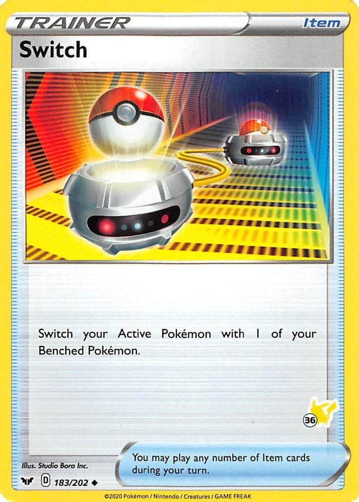 Image for Switch - 183/202 (#36 Pikachu Stamped) (Battle Academy 2022) (183/202) - Pokemon
