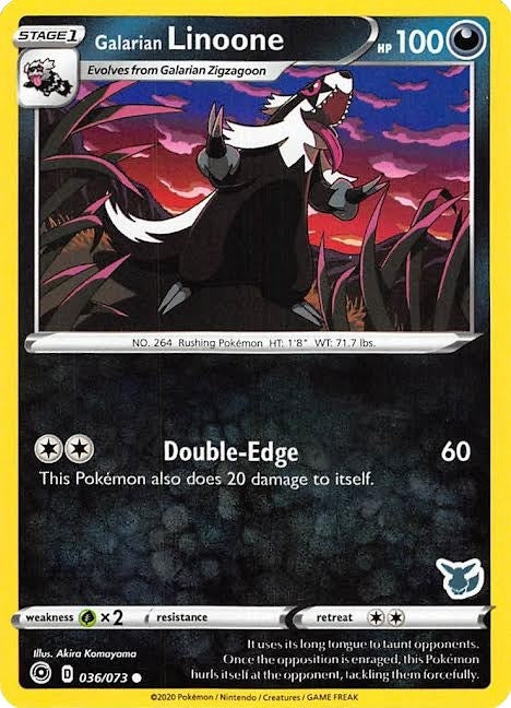 Image for Galarian Linoone - 036/073 (Eevee Stamped) (Battle Academy 2022) (036/073) - Pokemon