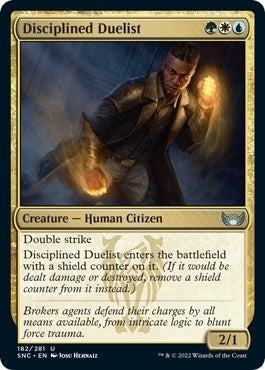 Image for Disciplined Duelist (Streets of New Capenna) (182) - Magic: The Gathering