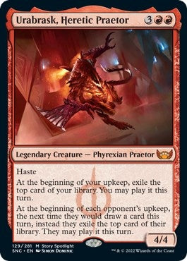 Image for Urabrask, Heretic Praetor (Streets of New Capenna) (129) - Magic: The Gathering