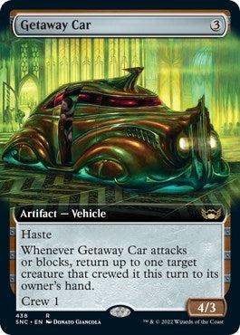 Image for Getaway Car (Extended Art) (Streets of New Capenna) (438) - Magic: The Gathering