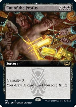 Image for Cut of the Profits (Extended Art) (Streets of New Capenna) (419) - Magic: The Gathering