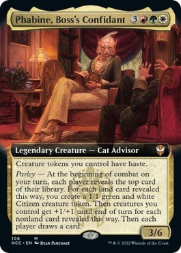 Image for Phabine, Boss's Confidant (Extended Art) (Commander: Streets of New Capenna) (108) - Magic: The Gathering