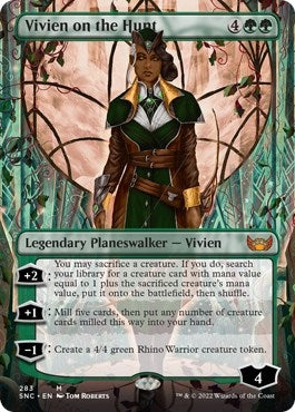 Image for Vivien on the Hunt (Borderless) (Streets of New Capenna) (283) - Magic: The Gathering