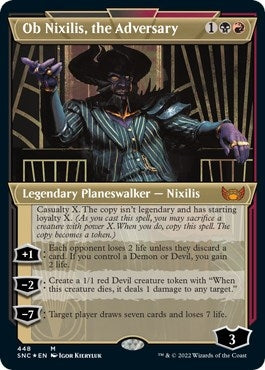 Image for Ob Nixilis, the Adversary (Showcase) (Foil Etched) (Streets of New Capenna) (448) - Magic: The Gathering