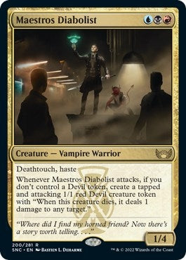 Image for Maestros Diabolist (Streets of New Capenna) (200) - Magic: The Gathering