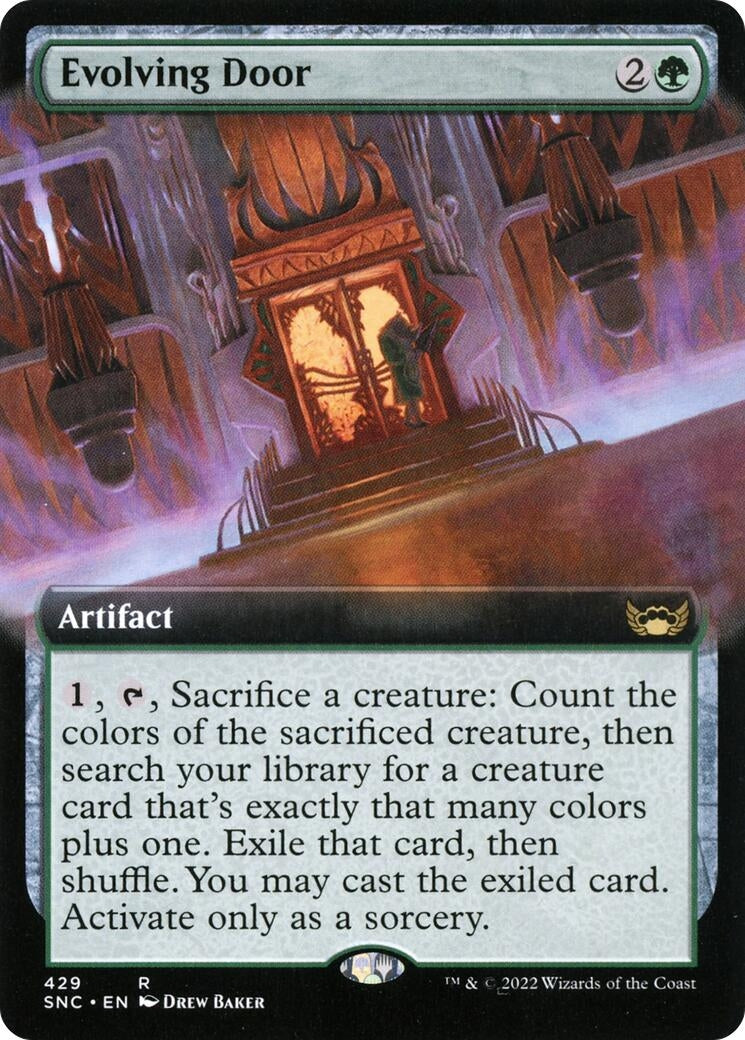 Image for Evolving Door (Extended Art) (Streets of New Capenna) (429) - Magic: The Gathering