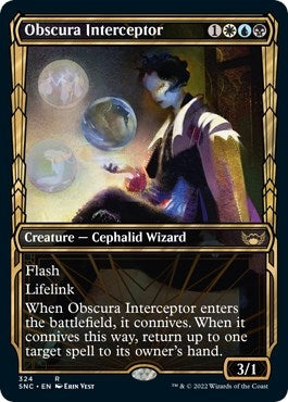Image for Obscura Interceptor (Showcase) (Streets of New Capenna) (324) - Magic: The Gathering