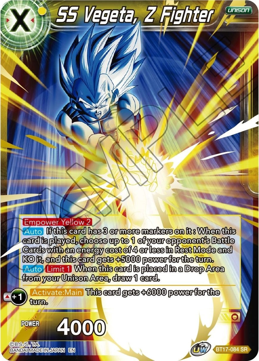 Image for SS Vegeta, Z Fighter (DBS-B17) (17084)