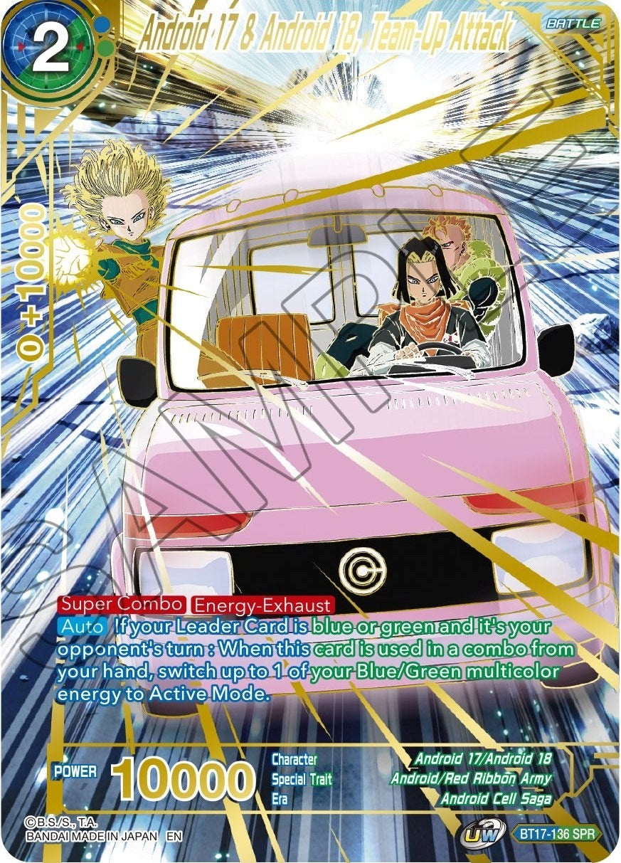 Image for Android 17 & Android 18, Team-Up Attack (SPR) (DBS-B17) (17136)